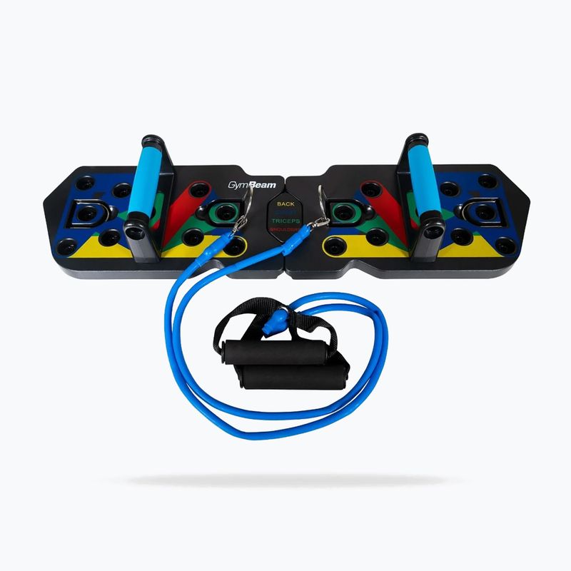 Mânere pentru flotări GymBeam black/blue/yellow