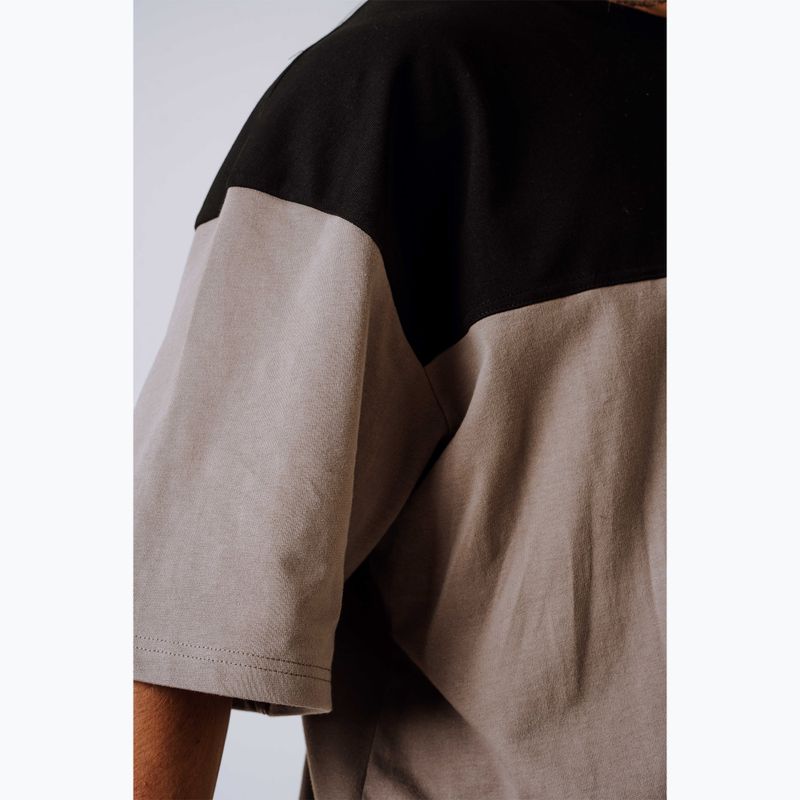 Tricou de antrenament bărbați NEBBIA Power Oversize light brown ash 7