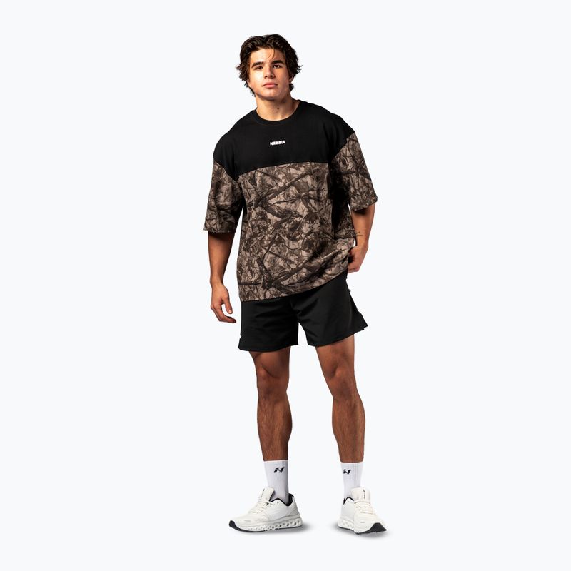 Pantaloni scurți de antrenament pentru bărbați NEBBIA Power black 2