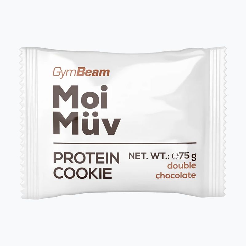 Biscuit proteic GymBeam MoiMüv 75 g double chocolate