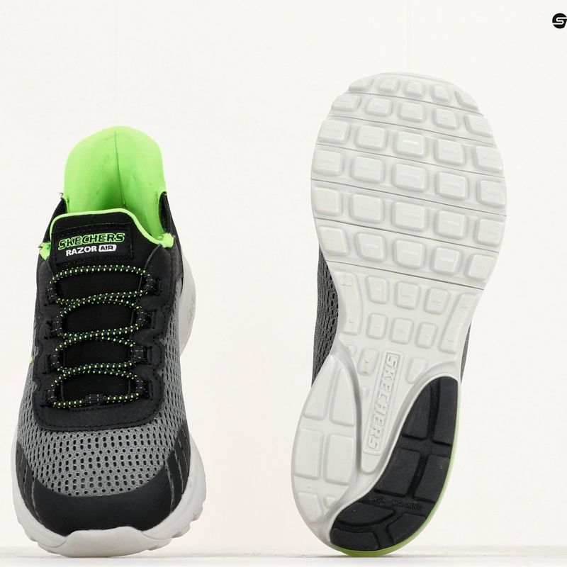 SKECHERS Slip-ins Razor Air Razor Air Hyper-Brisk adidași pentru copii cărbune/negru 12