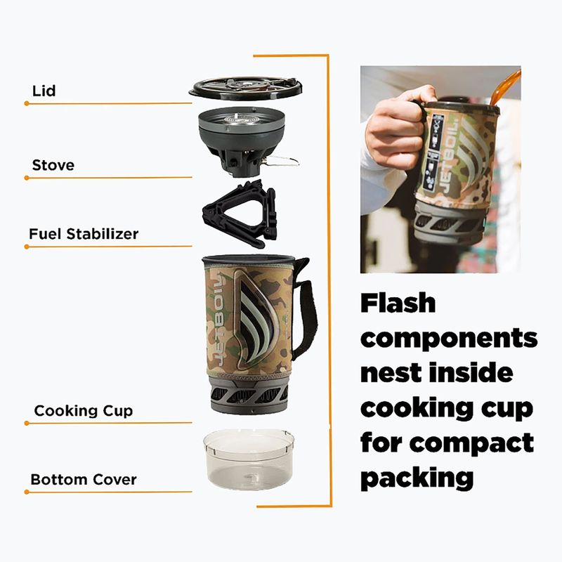 Jetboil New Flash set de gătit de călătorie maro FLCM-EU 5
