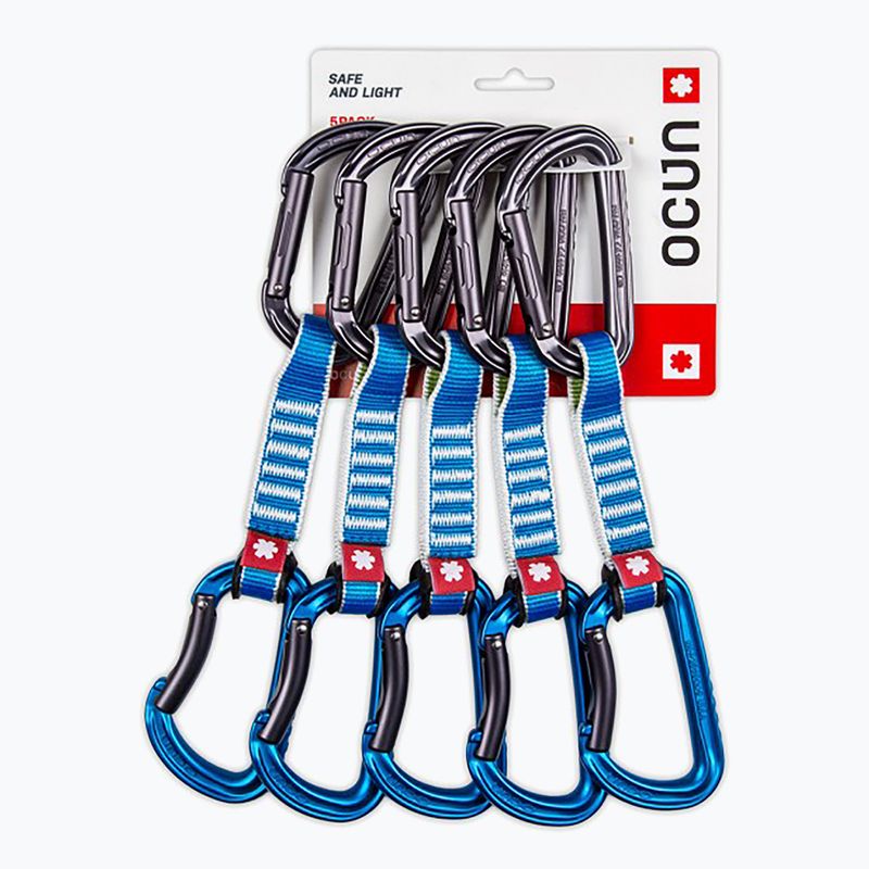 Expres de cățărare Ocun Falcon QD Zoom PA 12 cm 5 buc. blue