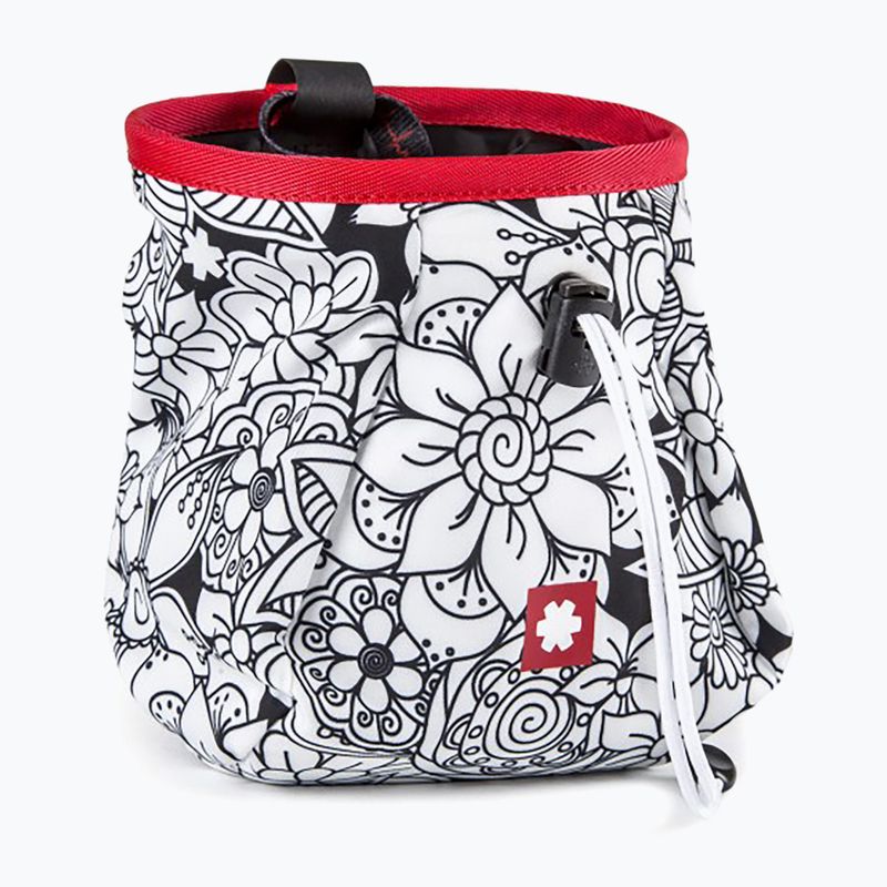 Sac pentru magnezie Ocun Lucky +  curea de șold flowers white