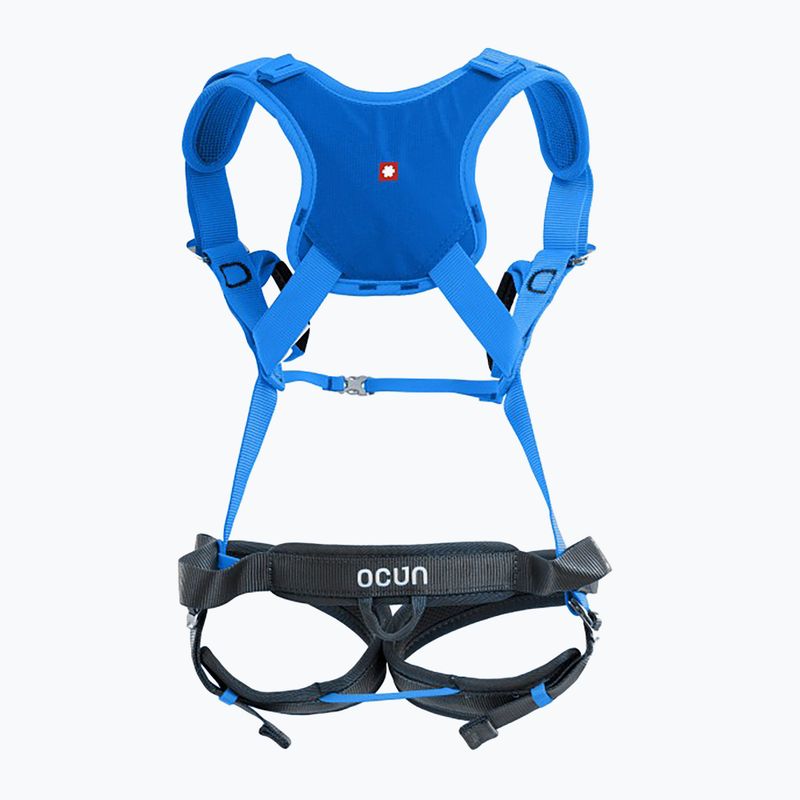 Harnașament de alpinism pentru copii Ocun Doppler carribean blue 2