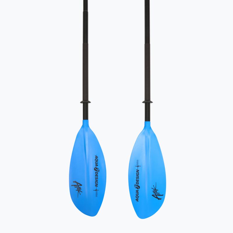 Vâslă de caiac 4-elemente AQUADESIGN K1 Attak 4 blue 3