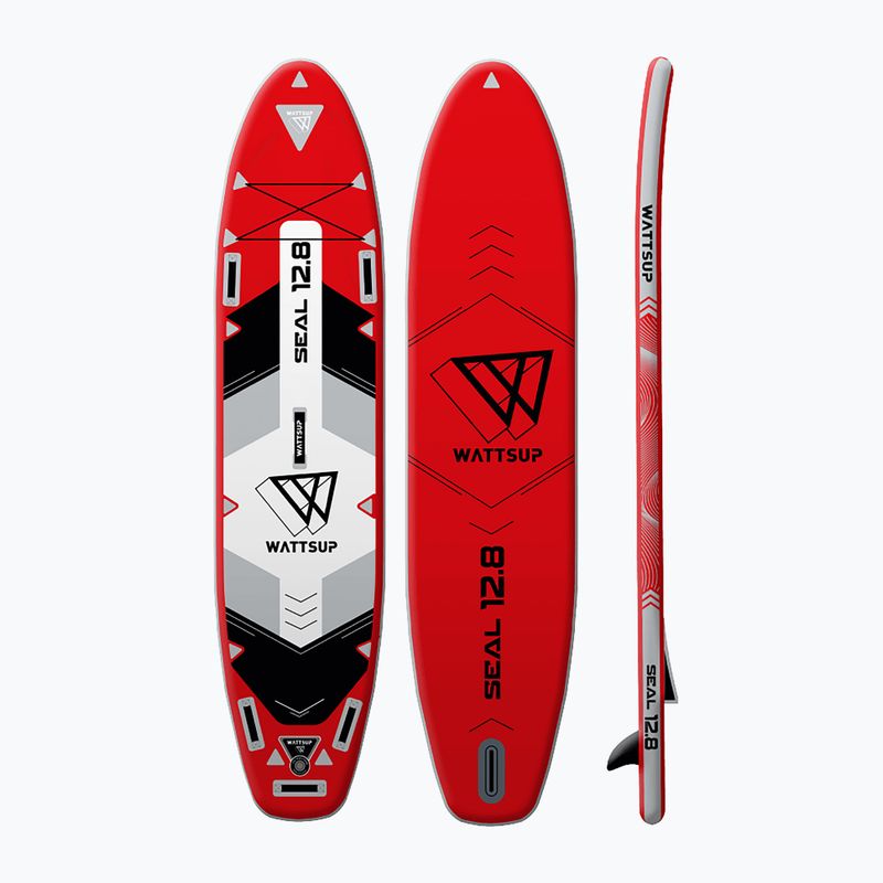 Placă SUP WATTSUP Seal 12'8" red 2