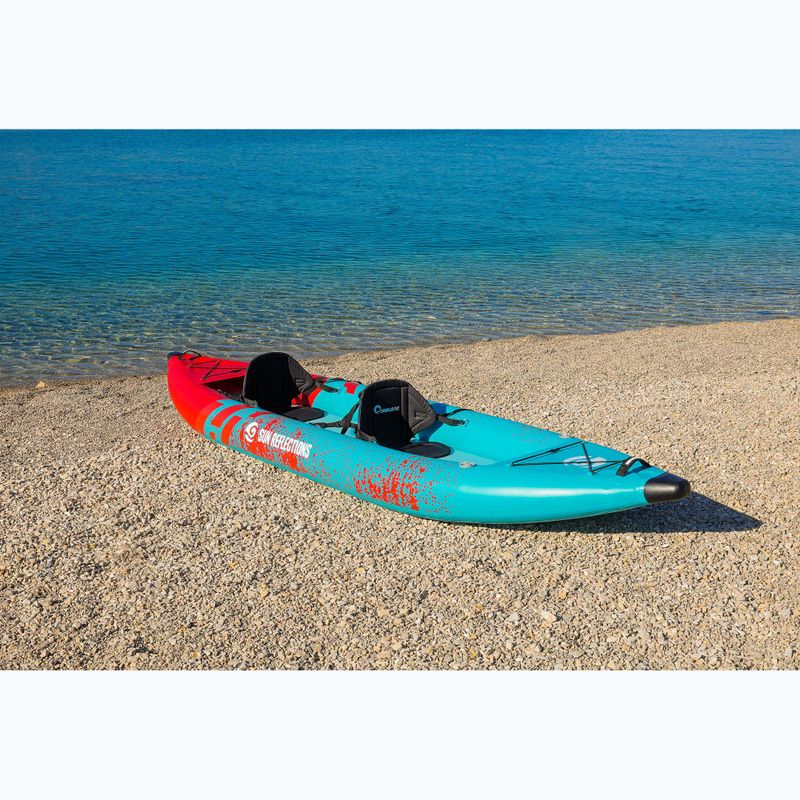 Caiac gonflabil 2-persoane Sun Reflections Tube blue/red 4