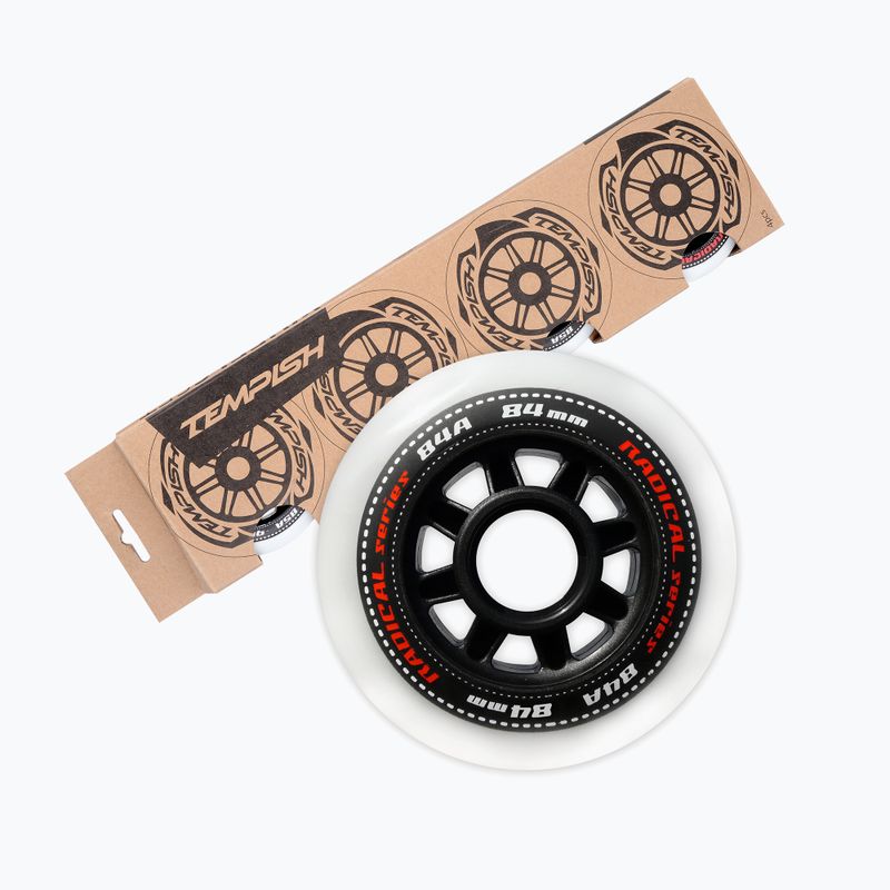 Roți pentru role  Tempish Radical 84 mm/84A 4 buc. white 2