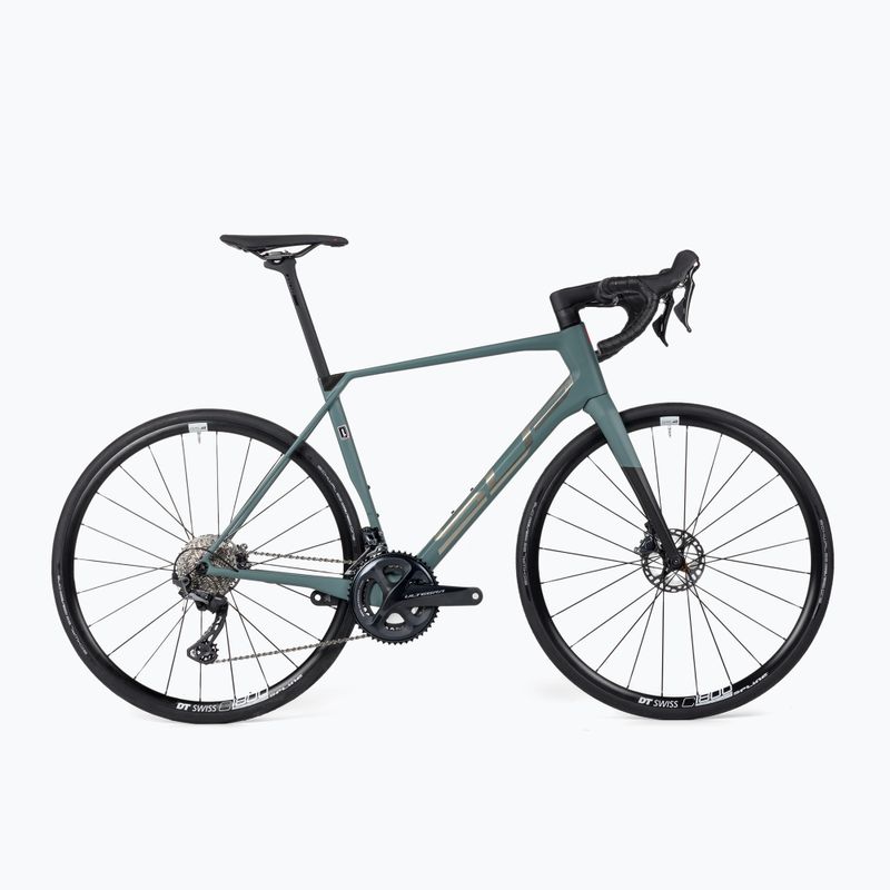 Superior X-ROAD Team Issue SE mată trooper verde / crom / negru biciclete de șosea