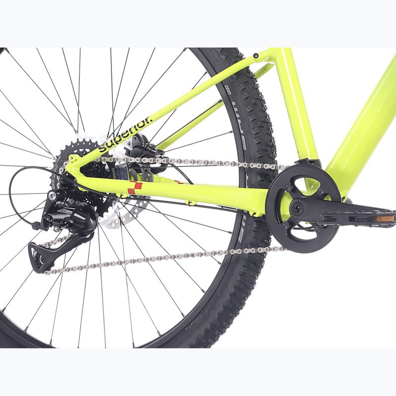 Bicicletă pentru tineret Superior RACER 27 matte radioactive yellow 5