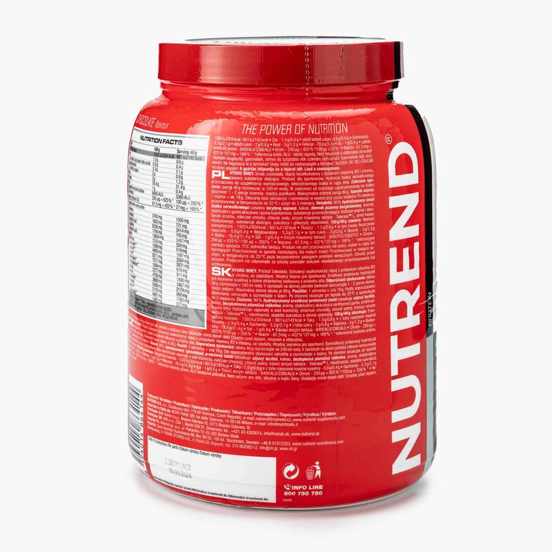 Zer Nutrend Hydro 800g ciocolată VS-074-800-ČO 2