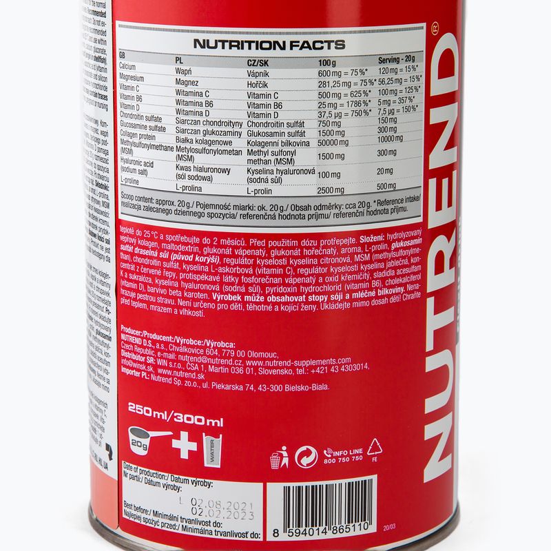 Flexit Drink Nutrend 400g regenerare articulară piersică VS-015-400-BR 3