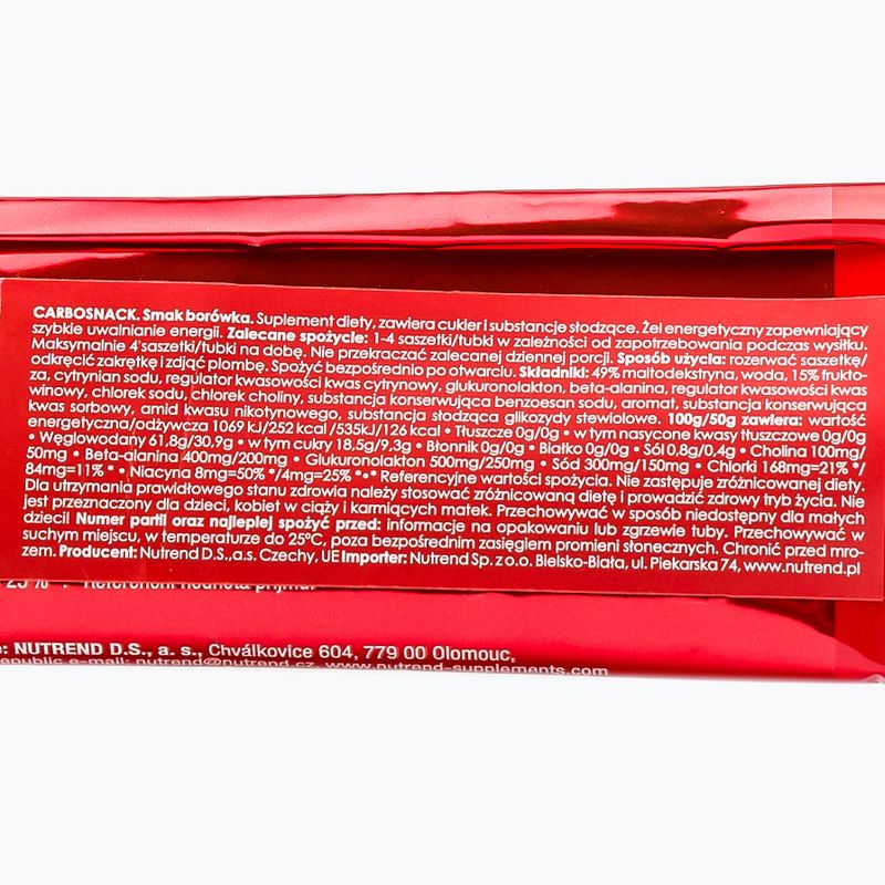 Nutrend Carbosnack gel energizant Nutrend Carbosnack pliculeț de 50g afine VG-004-50-BO 2