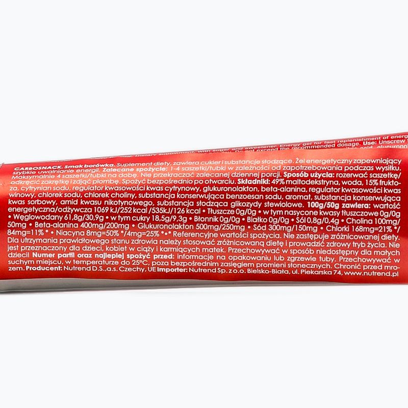 Nutrend Carbosnack Carbosnack energy gel tub de 50g afine VG-001-50-BO-de 2