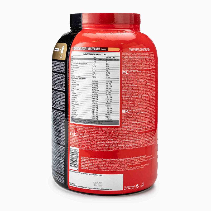 Whey Nutrend 100% Protein 2250g ciocolată cu nuci VS-032-2250-ČLO 3