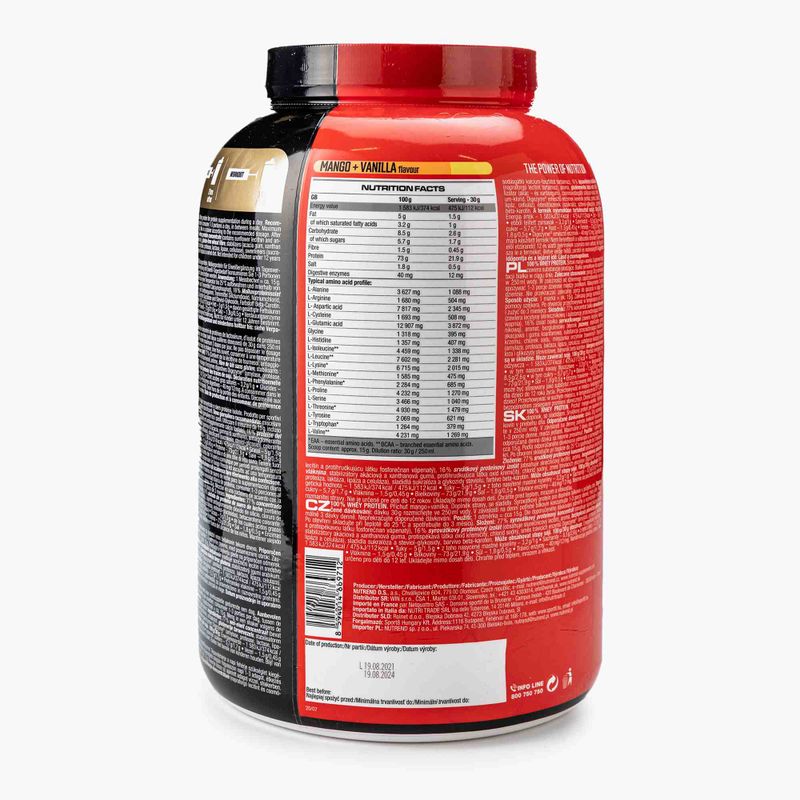 Whey Nutrend 100% Protein 2250g mango-vanilie VS-032-2250-MNVA 3
