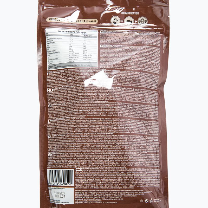 Shake proteic Nutrend Delicious Vegan Protein 450g ciocolată-alune VS-105-450-ČLO 3