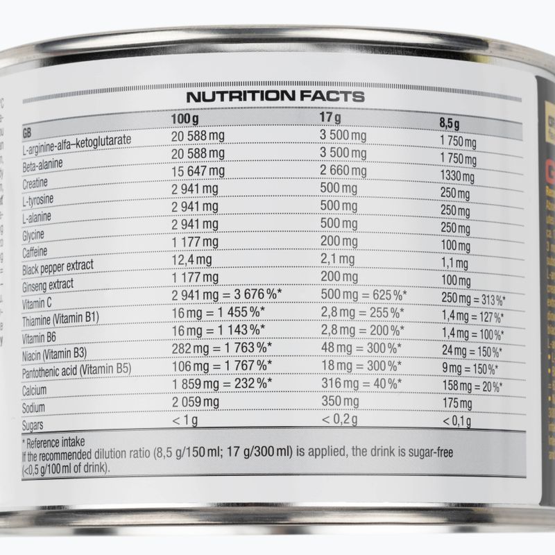 Nutrend pre-antrenament N1 300g grapefruit VS-067-300-G 2