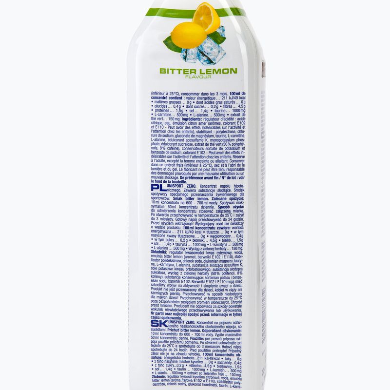 Băutură izotonică cu lămâie Nutrend Unisport Zer0 1000Ml VT-072-1000-BLE 2