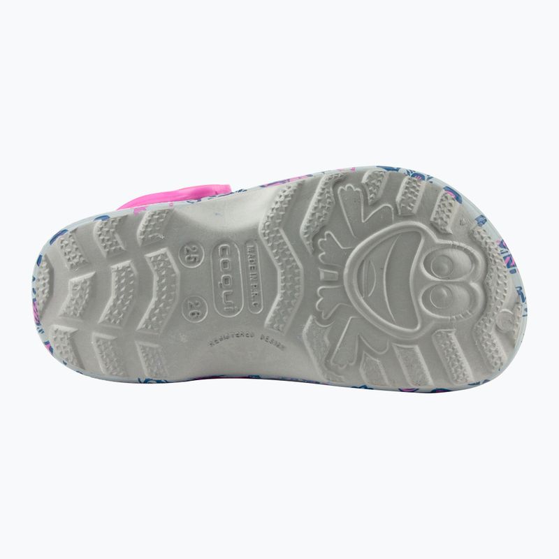 Coqui Little Frog mid.grey/fuchsia love/amulet sandale pentru copii 11