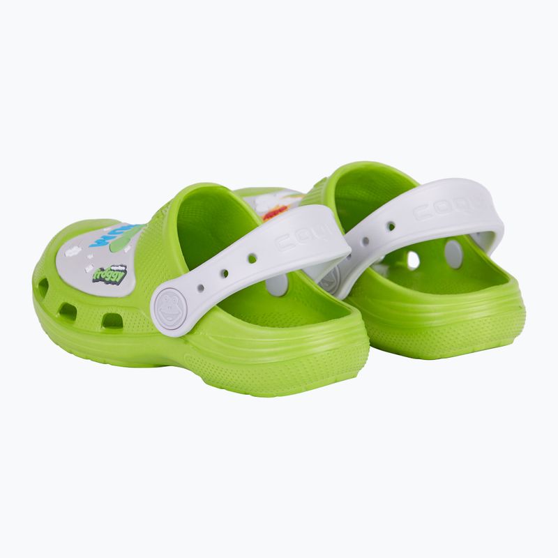 Sandale pentru copii Coqui maxi party green/kaki grey hero pentru copii 10