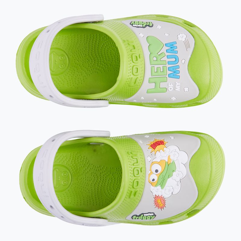 Sandale pentru copii Coqui maxi party green/kaki grey hero pentru copii 11