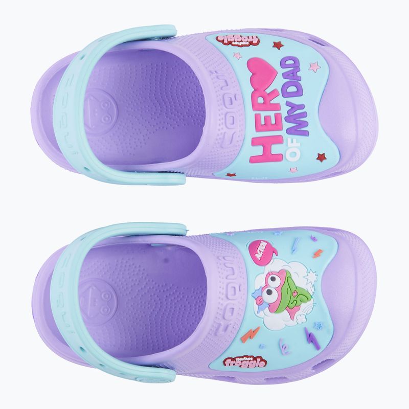 Sandale pentru copii Coqui maxi light lilac/light mint hero