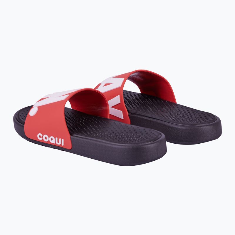 Bărbați Coqui Speedy negru/roșu nou relaxați pe flip-flops 9