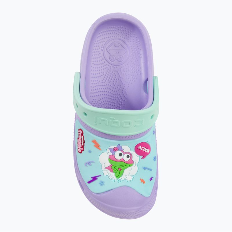 Sandale pentru copii Coqui maxi light lilac/light mint hero