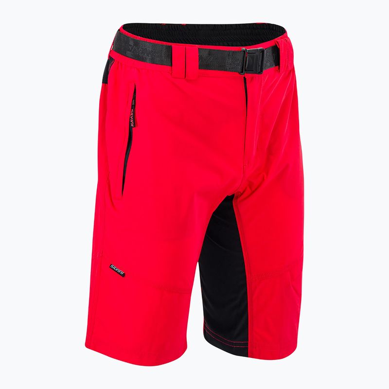Pantaloni scurți de ciclism pentru bărbați SILVINI Rango roșu 3120-MP161616/2008