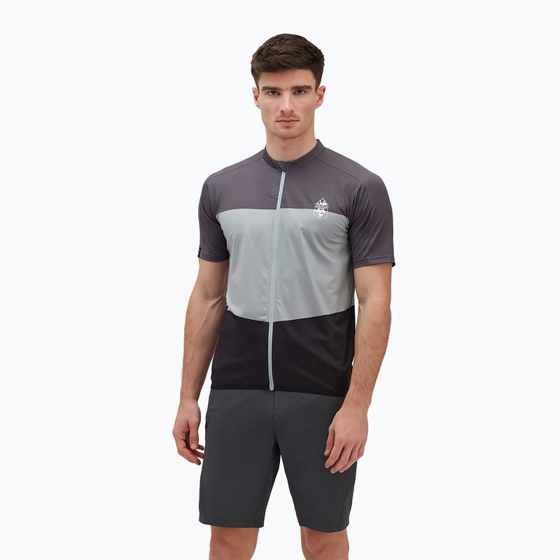 Tricou de ciclism pentru bărbați SILVINI Turano Pro gri-alb 3120-MD1645/11082