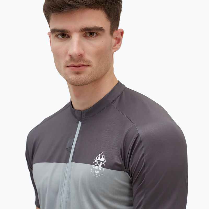 Tricou de ciclism pentru bărbați SILVINI Turano Pro gri-alb 3120-MD1645/11082 3