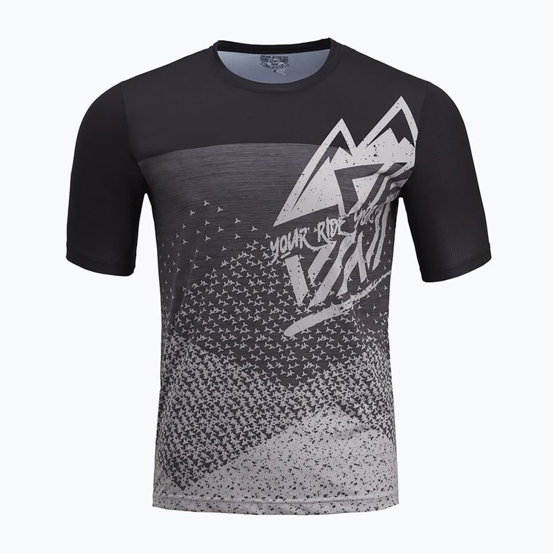 Tricou de ciclism pentru bărbați SILVINI Denno negru-gri