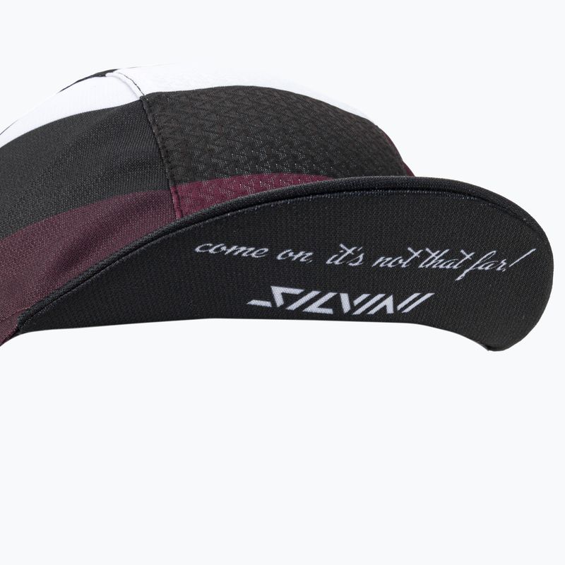 Căciulă de ciclism sub cască cu vizieră SILVINI Cameri neagră 3121-UA1816/8520/UNI 6