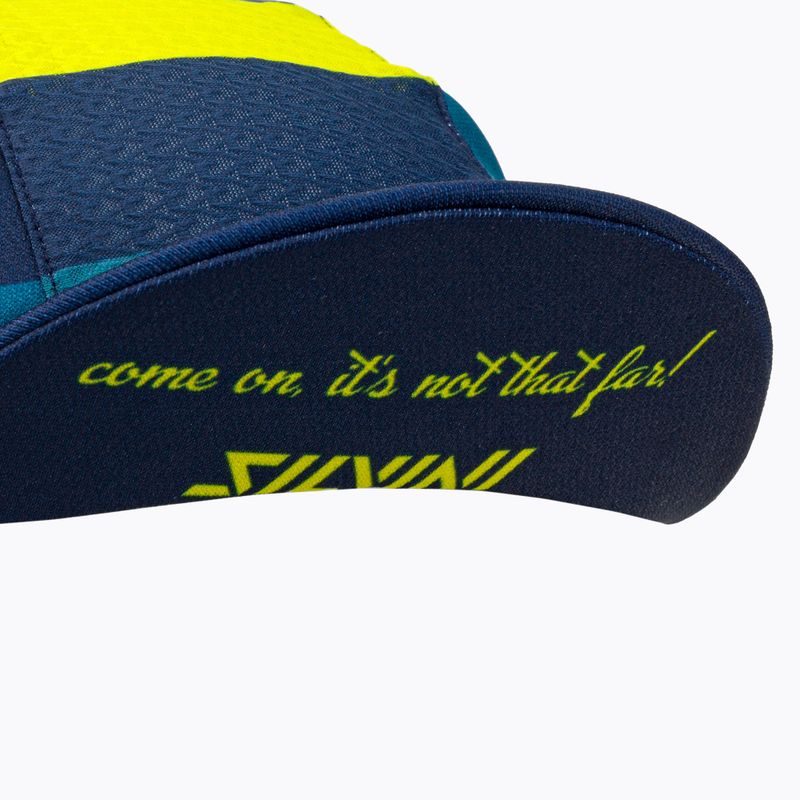 Căciulă de ciclism sub cască cu vizieră SILVINI Cameri Albastru-verde 3121-UA1816/32420 6