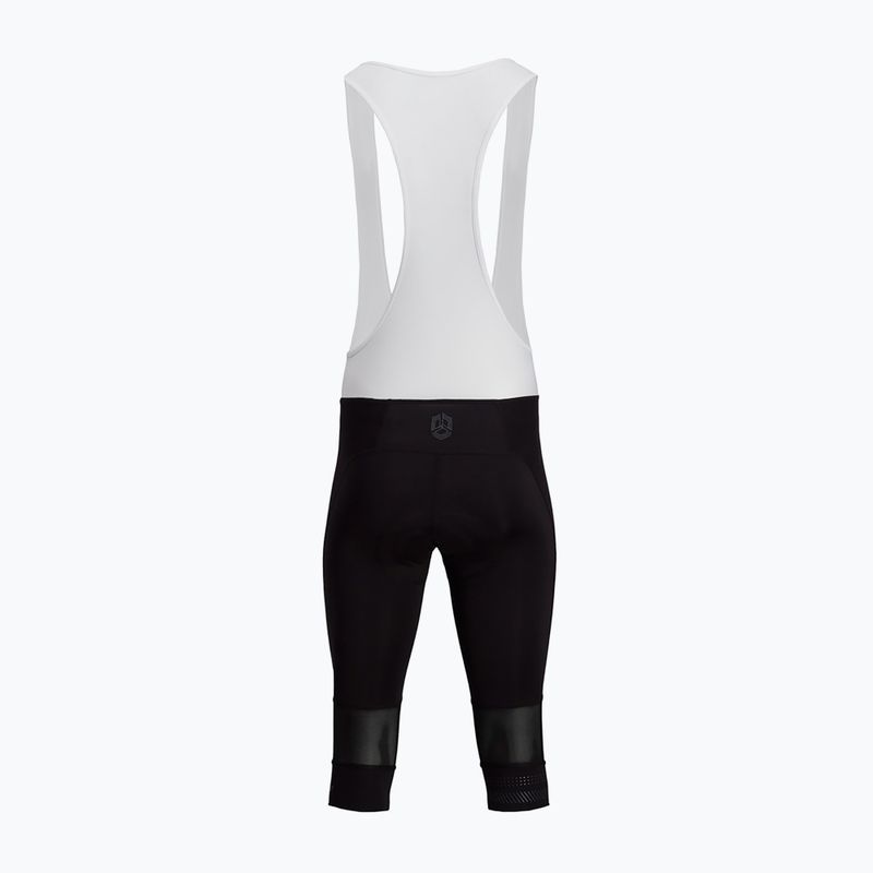 Pantaloni scurți de ciclism SILVINI Alvo 3/4 Bib negru/alb pentru bărbați SILVINI Alvo 3/4 Bib negru/alb 2