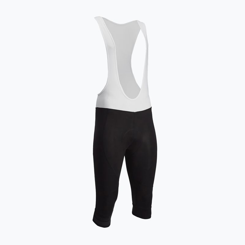 Pantaloni scurți de ciclism SILVINI Alvo 3/4 Bib negru/alb pentru bărbați SILVINI Alvo 3/4 Bib negru/alb