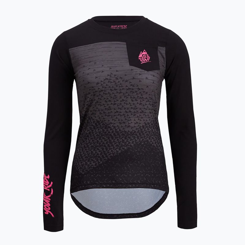 Tricou de ciclism pentru femei SILVINI Ella negru-roz 3122-WD2036/8911