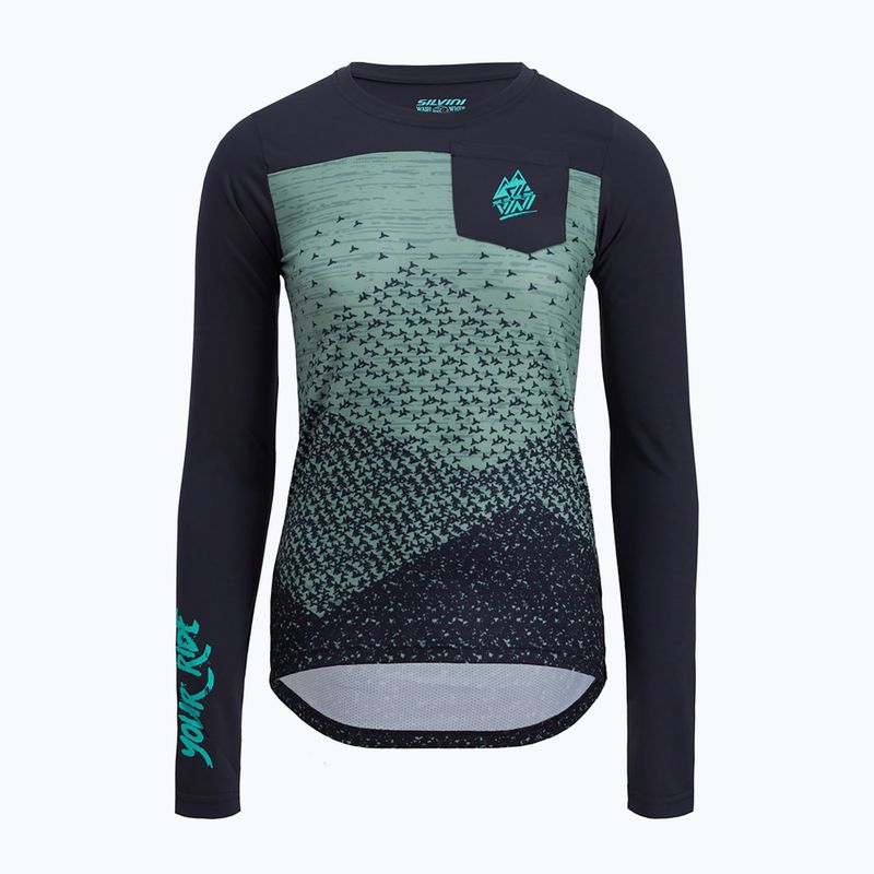 Tricou de ciclism pentru femei SILVINI Ella negru-verde 3122-WD2036/32411