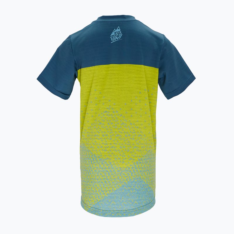 Tricou de ciclism pentru copii SILVINI Denni albastru-galben 3123-CD2283/30711 2