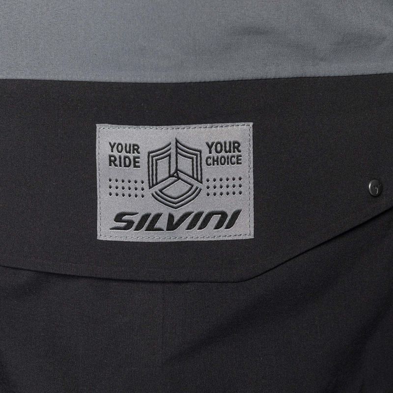 Geacă de bicicletă pentru bărbați SILVINI Montesolo neagră-gri 3123-MJ2221/12122 8