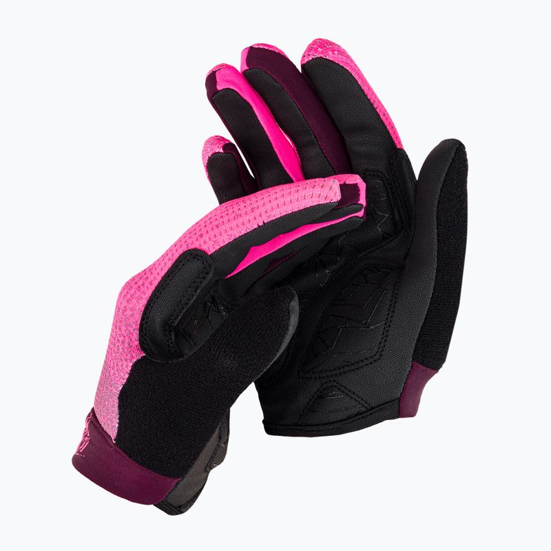 Mănuși de bicicletă pentru copii SILVINI Calvi negru-roze 3123-CA2270/52911