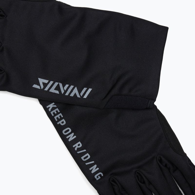 Mănuși de ciclism pentru bărbați SILVINI Valtellino black 5