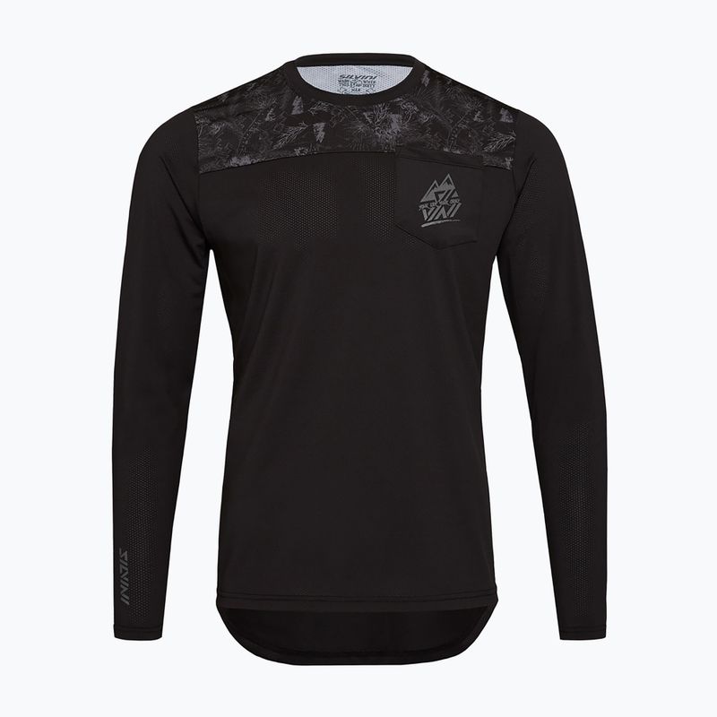 Longsleeve de ciclism pentru bărbații SILVINI Ello charcoal