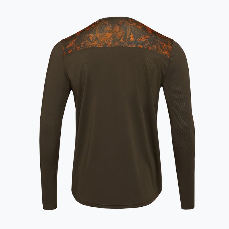 Longsleeve de ciclism pentru bărbați SILVINI Ello olive/orange 2