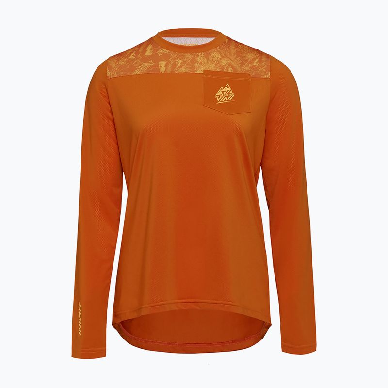 Longsleeve de ciclism pentru femei SILVINI Ella orange