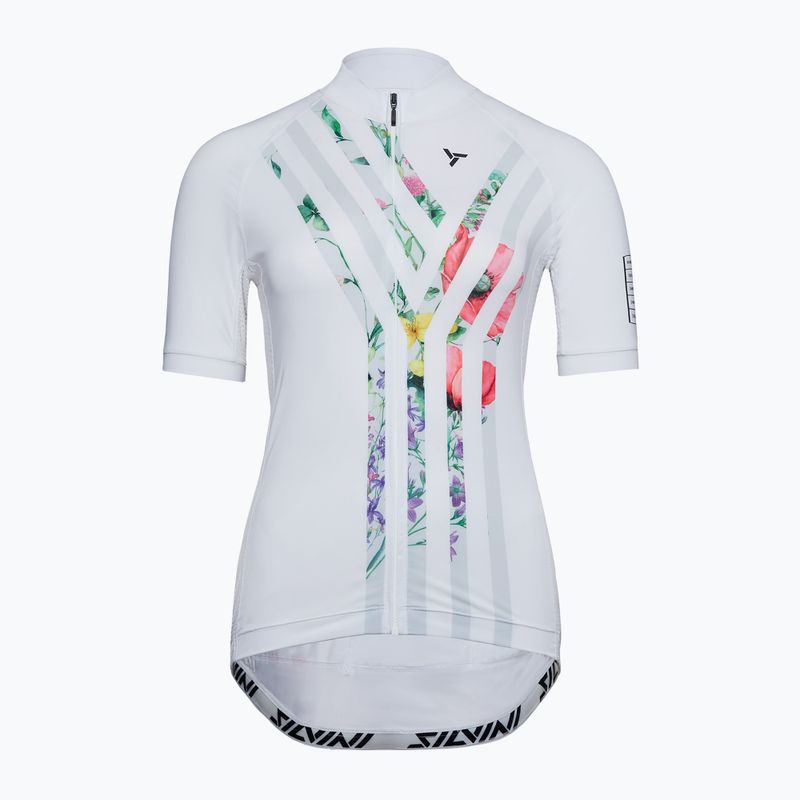 Tricou de ciclism pentru femei SILVINI Calnia white/cloud