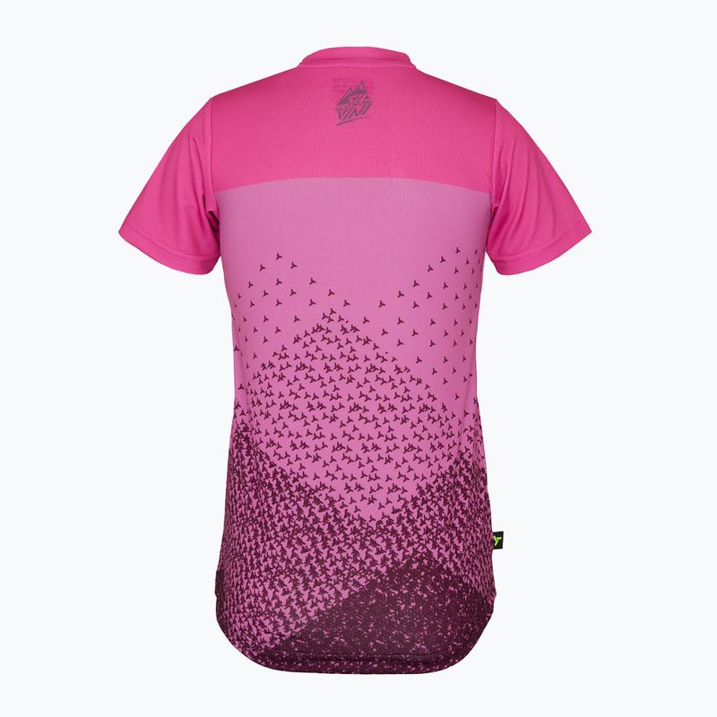 Tricou de ciclism pentru copii  SILVINI Denni plum/pink 6