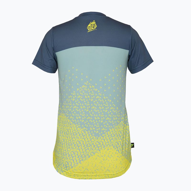 Tricou de ciclism pentru copii SILVINI Denni neon/blue 5
